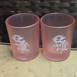Tequila Rose Frosted Pink Glass Shot Glasses